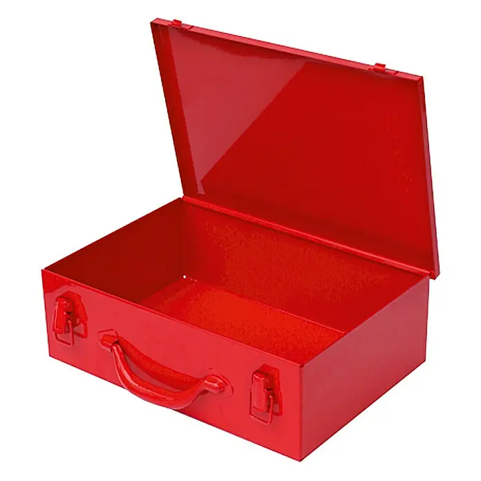 BAUHAUS Metalna kutija za alat - 33,5 x 23,5 x 11 cm, Prikladno za: Univerzalni električni alati, Čelik - Proizvod u upotrebi