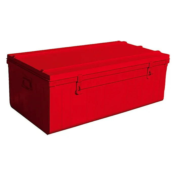 Transportna kutija - Duljina: 80 cm, Crvene boje - Pogled sprijeda