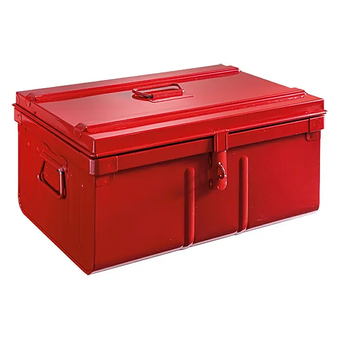 Kutija za alat Motobox - Duljina: 53 cm, Čelik, Crvene boje