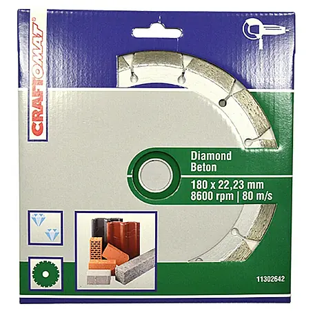Craftomat  Disco de corte de diamante Segmentado