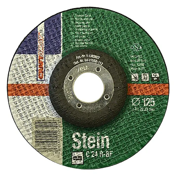 Craftomat Trennscheibe C 24R-BF - Geeignet für: Baustellenmaterialien, 125 mm, Stärke Scheibe: 3 mm, 1 Stk. - Vorderansicht