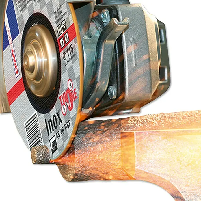 Craftomat Trennscheibe AS 46T-BF Two in One - Geeignet für: Metall, Durchmesser Scheibe: 115 mm, Stärke Scheibe: 2,5 mm, 1 Stk. - Anwendungsbeispiel