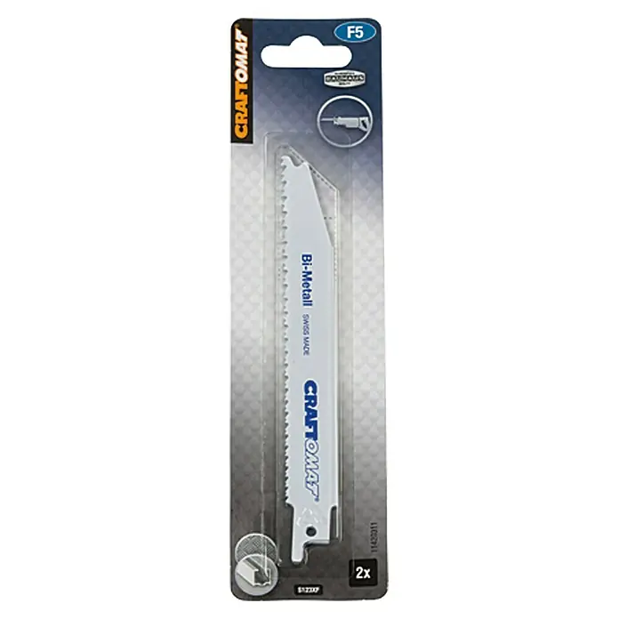 Craftomat List za sabljastu pilu S 123 XF - Metal, 2 -dij., Razmak između zubaca: 1,8 mm - 3,2 mm