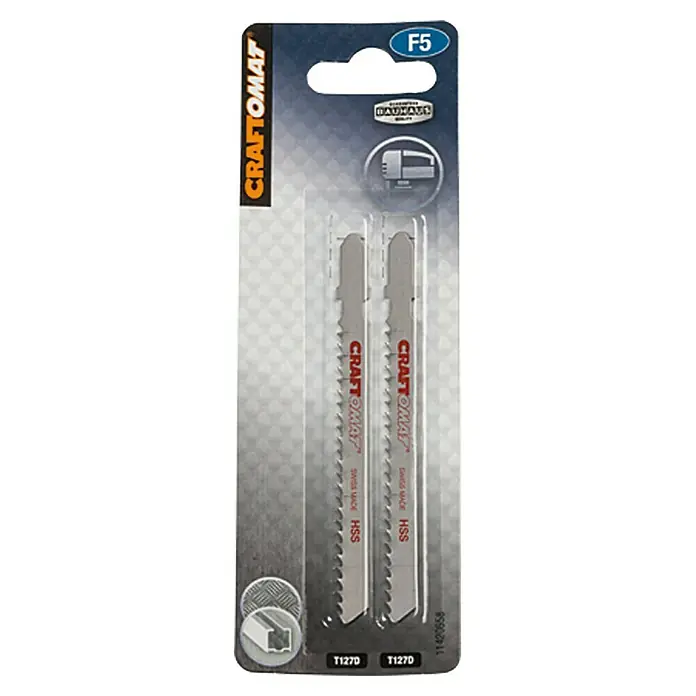 Craftomat List za ubodnu pilu T 127 D - Aluminij, 2 -dij., T-završetak
