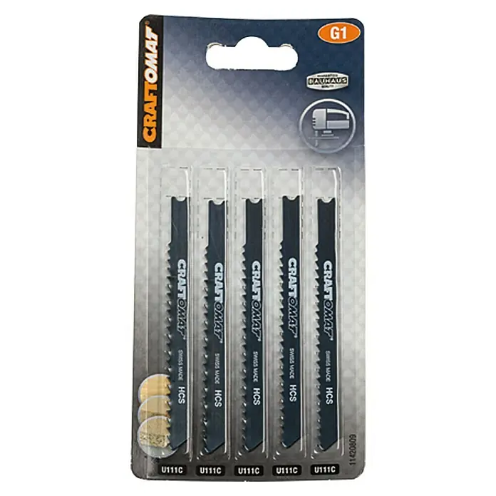 Craftomat List za ubodnu pilu U 111 C - Meko drvo / ploča od iverice, 5 -dij., Univerzalni završetak