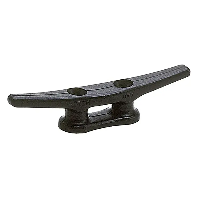 Belegklampe - 80 mm, Kunststoff, Lochabstand: 21 mm, Schwarz - Linke Seitenansicht