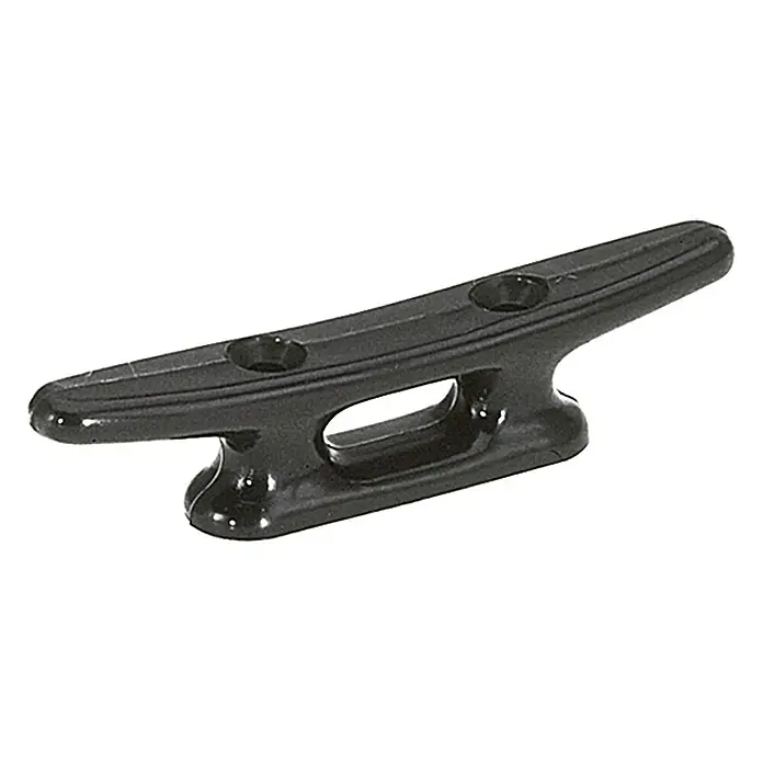 Belegklampe - 210 mm, Nylon, Lochabstand: 50 mm, Schwarz - Linke Seitenansicht