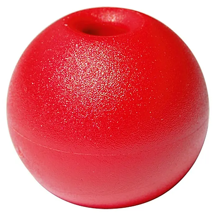 Markierperle - Rot, Durchmesser: 28 mm, Lochdurchmesser: 6 mm - Ansicht von oben