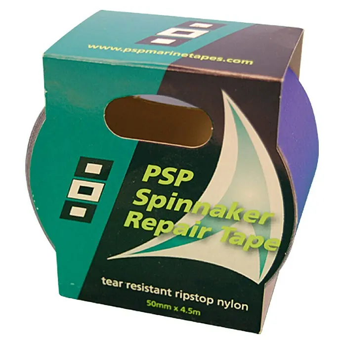 PSP Spinnakertape - Blau, 4,5 m x 50 mm - Rechte Seitenansicht