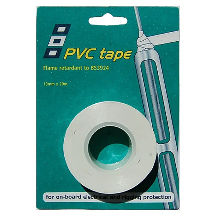 PSP Electrical & Rigging Tape - Weiß, 20 m x 19 mm - Vorderansicht