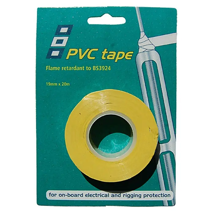 PSP Electrical & Rigging Tape - Gelb, 20 m x 19 mm - Vorderansicht