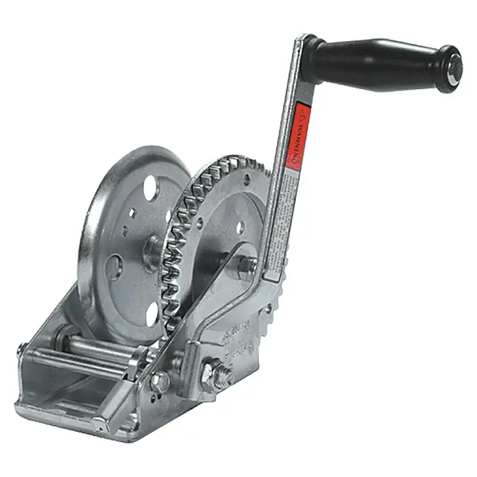 Talamex Seilwinde Medium WT 73-14 - Zugkraft: 636 kg, Trommelkapazität: 15 m, Durchmesser Seil: 5 mm - Linke Seitenansicht