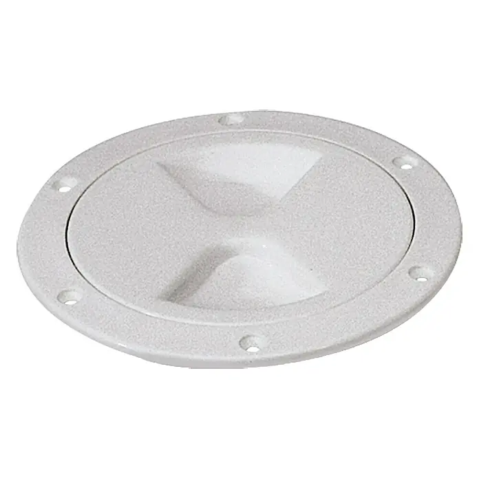 Inspektionsluke - 12,7 cm, Kunststoff, Rund, Weiß