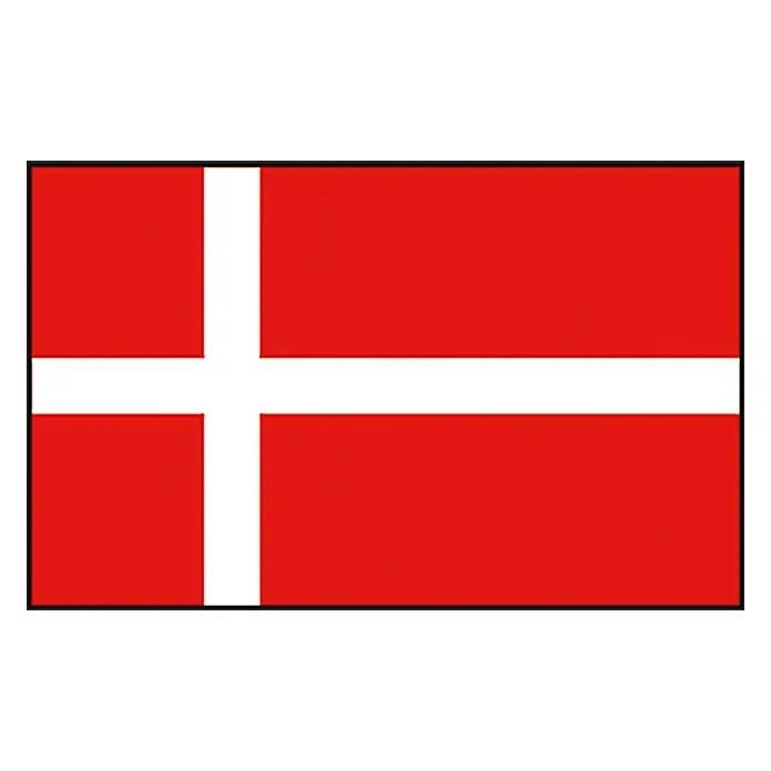 Vlag Denemarken - Denemarken, 45 x 30 cm, Spunpolyester - Vooraanzicht