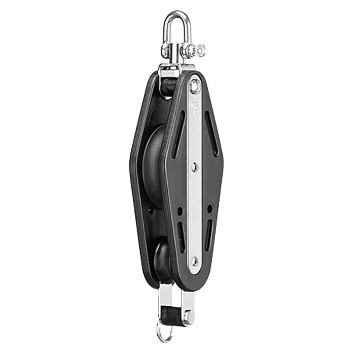 Sprenger Violinblock - 12 mm, Gleitlager, Mit Wirbel, Arbeitslast: 250 kg - Linke Seitenansicht