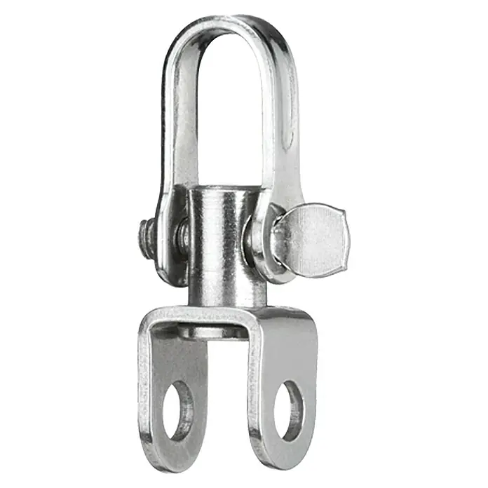 Sprenger Wirbelschäkel - Schotstärke: 8 mm, Edelstahl - Linke Seitenansicht