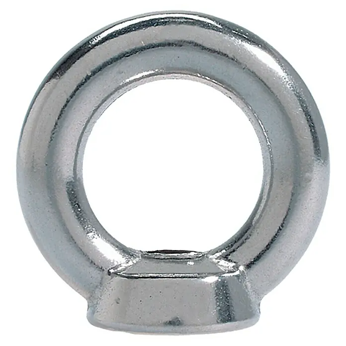 Marinetech Ringmutter - M 10, Innendurchmesser: 25 mm, Edelstahl - Vorderansicht