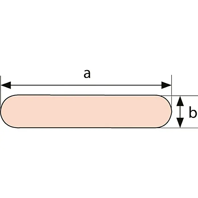 Segellatte - 2 m x 24 mm, Kunststoff
