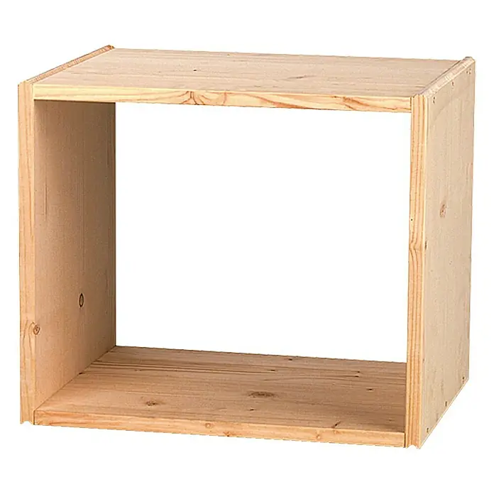 Regalux Regalna kocka - 45,6 x 35 x 39 cm, Crnogorično drvo