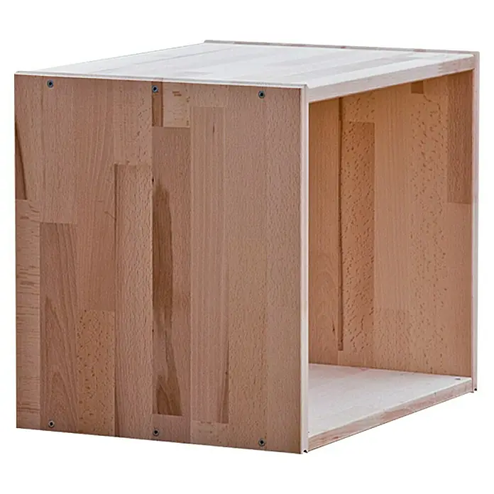 Regalux Regalwürfel - 45,6 x 35 x 39 cm, Buche - Rechte Seitenansicht