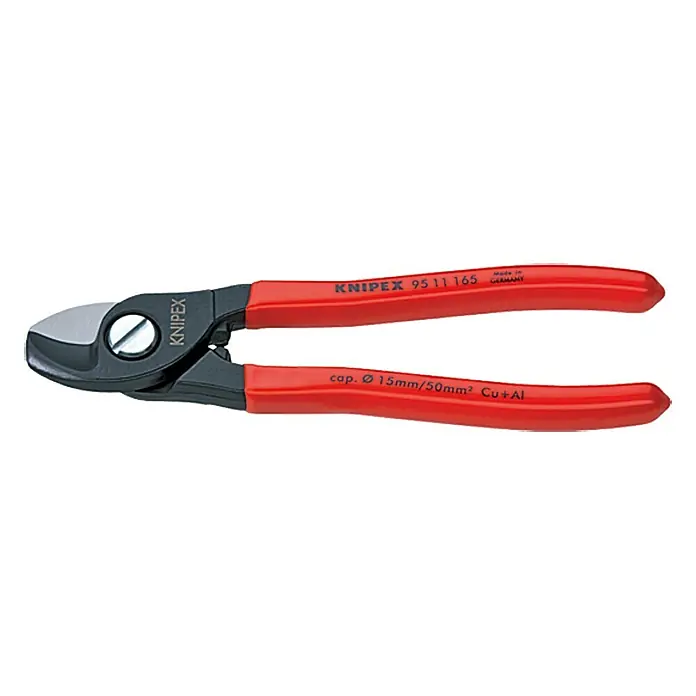 Knipex Škare za kabel - Prikladno za: Aluminijske žice, Duljina: 165 mm - Pogled sprijeda
