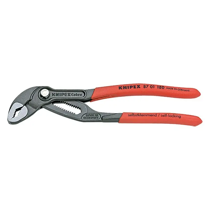 Knipex Kliješta papagajke Cobra - Duljina: 180 mm - Pogled sprijeda