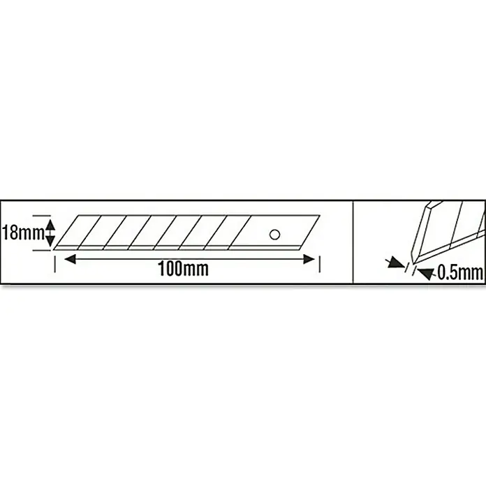 Wisent Cuttermesser MA 120 - Klingenbreite: 18 mm, Klingenstärke: 0,5 mm