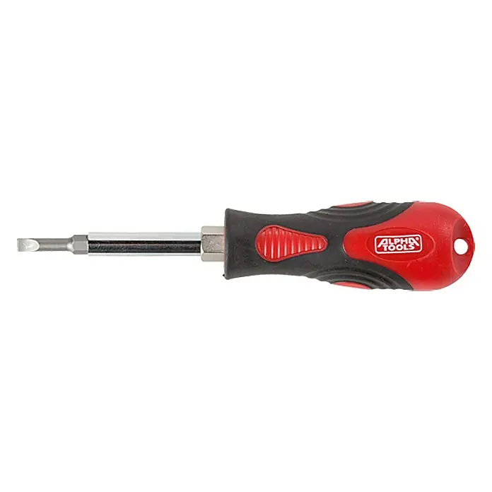 Alpha Tools Vijak s nastavcima 4 u 1 - Boja: Crno-crvene boje