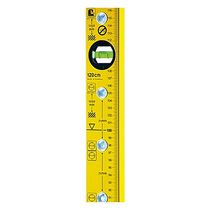 Stabila Wasserwaage Typ 70 electric - Länge: 120 cm, Anzahl Libellen: 2 Stk.