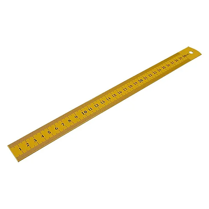 Wisent Stahlmaßstab - 100 cm - Vorderansicht