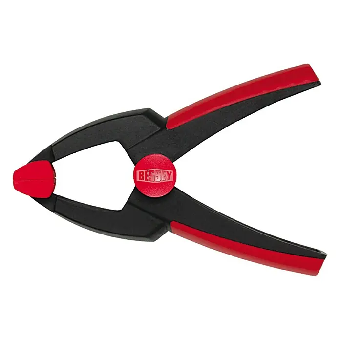 Bessey Opružna stezaljka Clippix XC 5 - Raspon: 50 mm, Dužina do izljeva: 50 mm - Pogled sprijeda