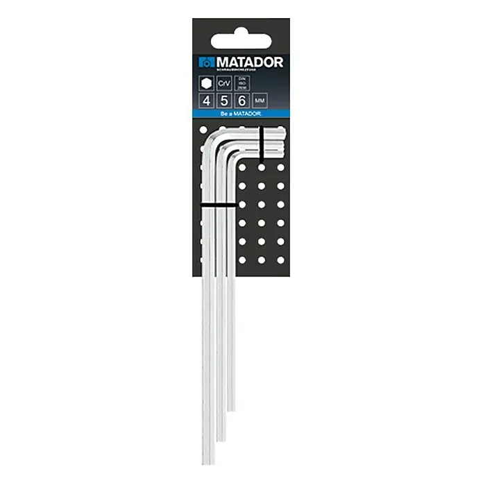 Matador Set imbus ključeva dugi - 3 -dij., 4 - 6 mm - Pogled odozgo
