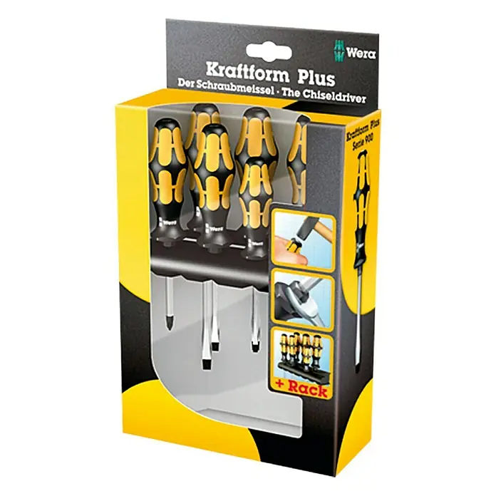 Wera Kraftform Plus Schraubendreher-Satz 932/6 - 6 -tlg.