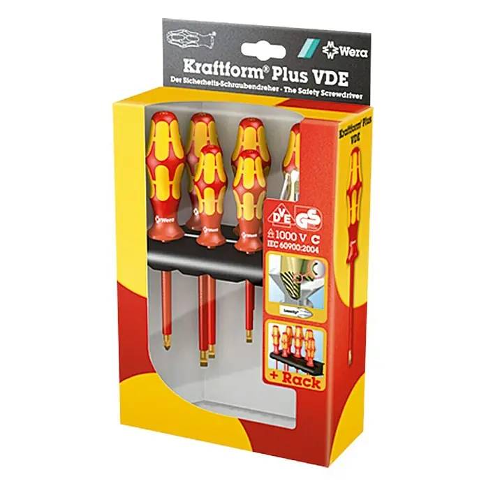 Wera Schraubendreher-Satz Kraftform Plus VDE 160i/7 - 7 -tlg.
