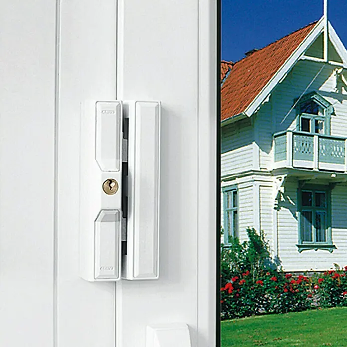 Abus Fenster-Zusatzschloss FTS 88 - Weiß, Universell einsetzbar - Vorderansicht