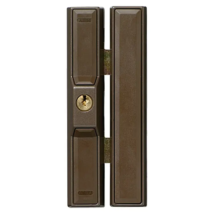 Abus Fenster-Zusatzschloss FTS 88 - Braun, Universell einsetzbar - Vorderansicht