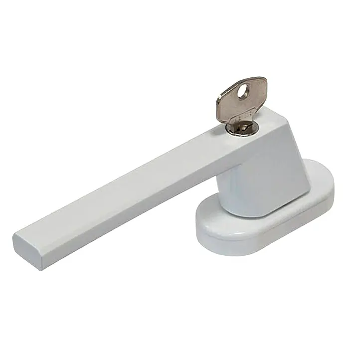 Abus Fenstergriff FG 110 - Weiß, Abschließbar - Vorderansicht