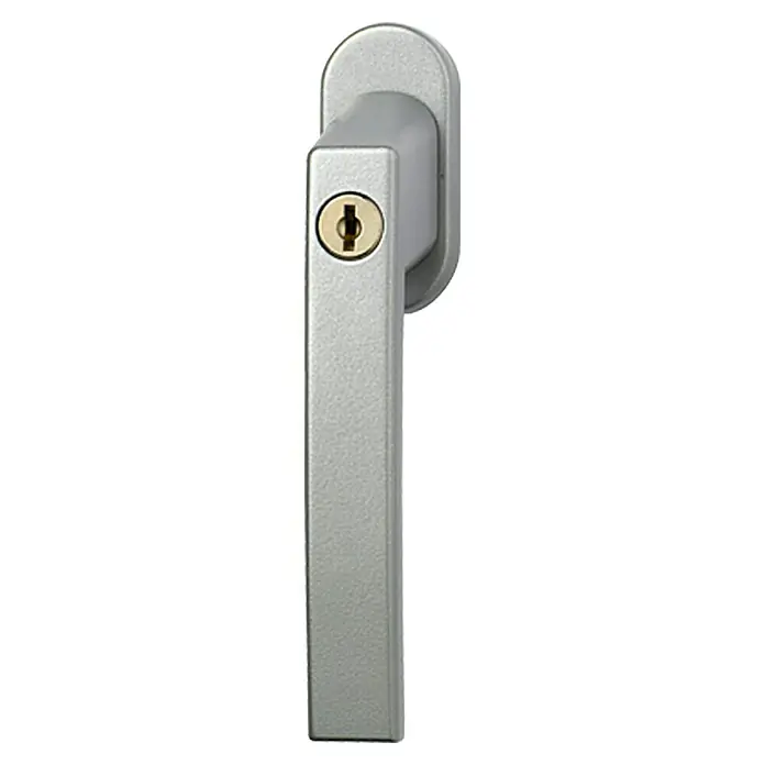 Abus Fenstergriff FG 210 - Silber, Abschließbar - Vorderansicht