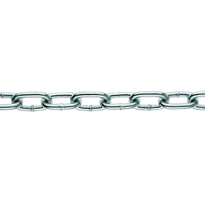 Stabilit Rundstahlkette Meterware - 3 mm, Stahl, Galvanisch verzinkt, A-Form