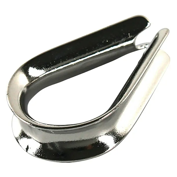 Stabilit Kausche - 2 Stk., Für Seildurchmesser: 6 mm, Edelstahl AISI 316/V4A - Vorderansicht