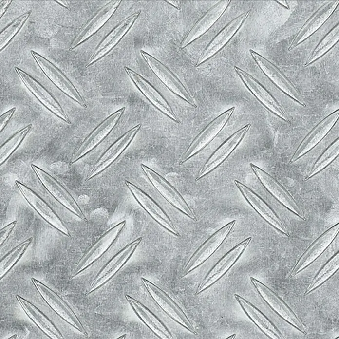 Kantoflex Aluminijska rebrasta ploča - 2.000 x 400 mm, Debljina: 1,5 mm, Aluminij, Neobojeno - Pogled s lijeve strane