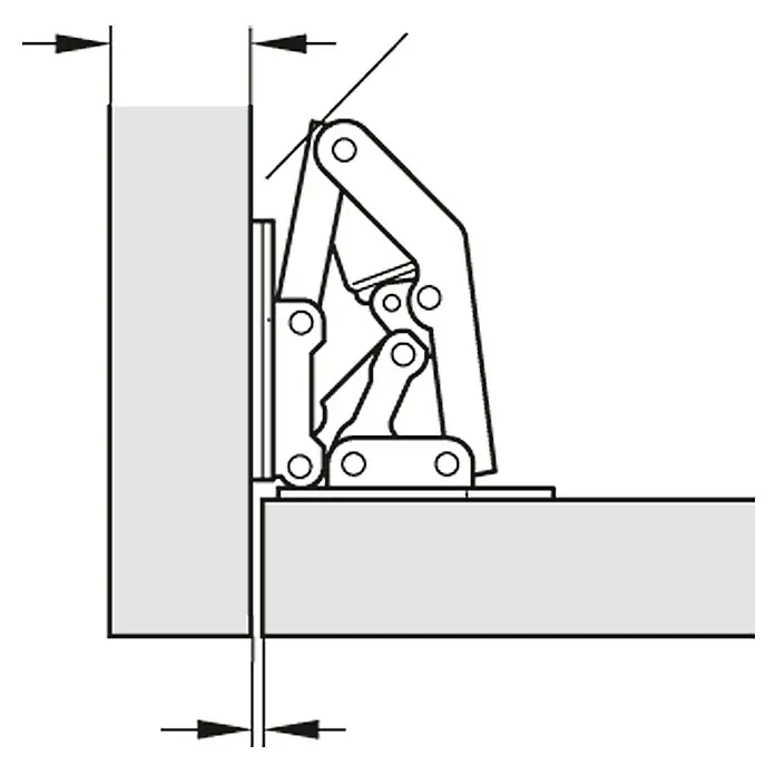 Stabilit Scharnier - L x B: 27 x 18 mm