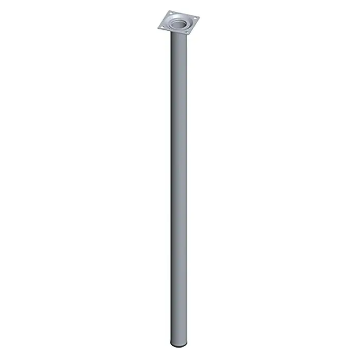 Element System Postolje za namještaj - Ø x D: 30 x 700 mm, Nosivost: 50 kg, Krom - Pogled sprijeda