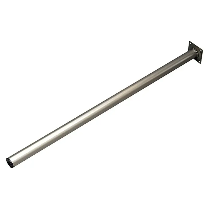 Element System Möbelfuß-Set Burgund - Ø x L: 30 x 700 mm, Farbe: Chrom, Traglast: 50 kg, 4 Stk. - Vorderansicht