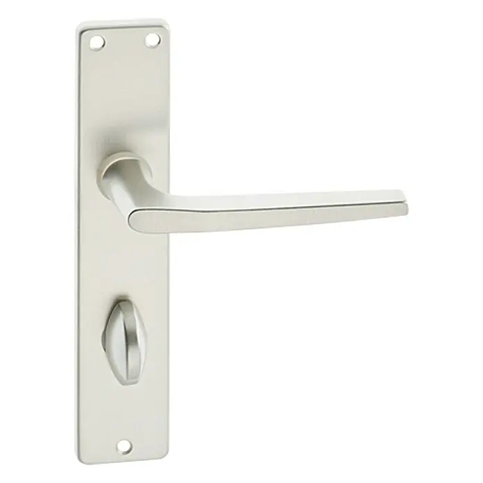 Portaferm WC-Drückergarnitur - Schlitzkopf/Olive SK/OL, Aluminium - Vorderansicht