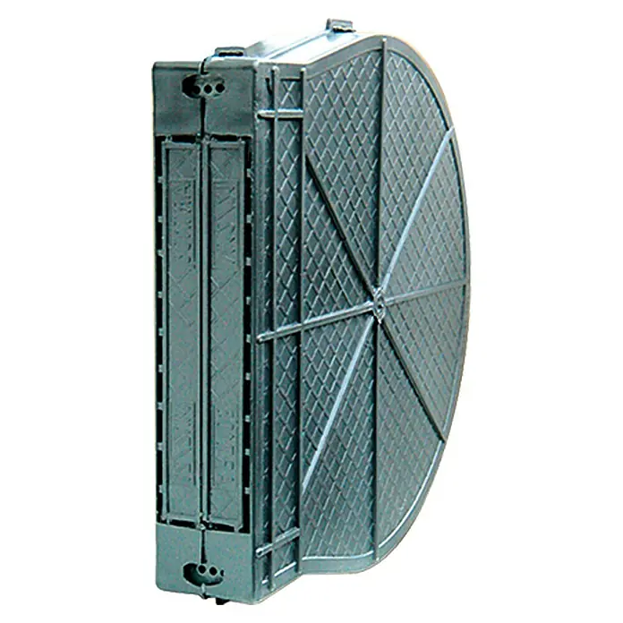 Schellenberg Caja de persiana - Distancia entre orificios: 160 mm, Anchura de la correa: 23 mm - Vista frontal