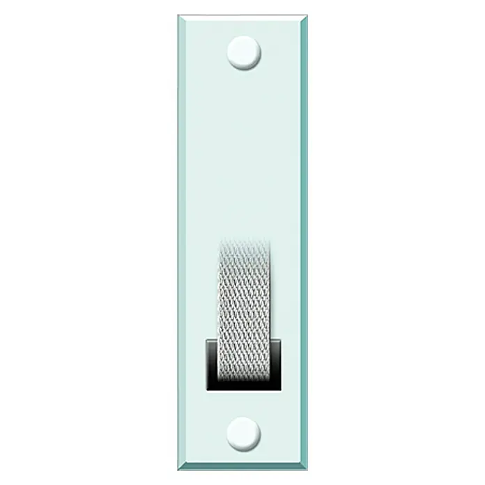 Schellenberg Abdeckplatte Standard - Weiß, Lochabstand: 160 mm, Gurtbreite: 23 mm - Vorderansicht
