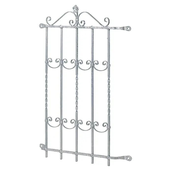 Stabilit Fenstergitter Saragossa - 79 x 104 cm, Rohstahl - Vorderansicht