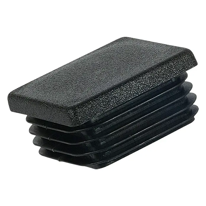 Stabilit Podloga za namještaj - 40 x 40 mm, Uticanje, 2 kom, Crne boje - Pogled sprijeda