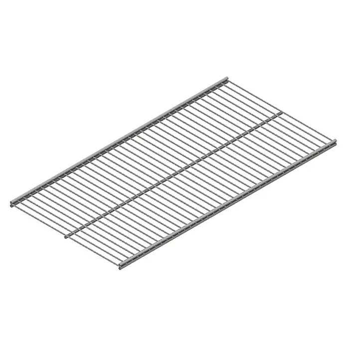 Element System Twin Metalna rešetka Vario - 90 x 40 cm, Prikladno za: Nosače za žičane police Twin, Bijelo-aluminij